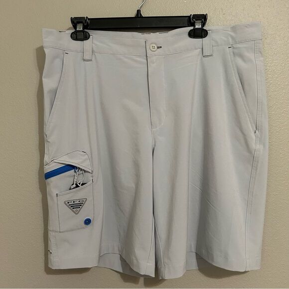 Columbia PFG Gray Terminal Tackle Shorts with bottle opener men’s size 38 - Picture 3 of 11